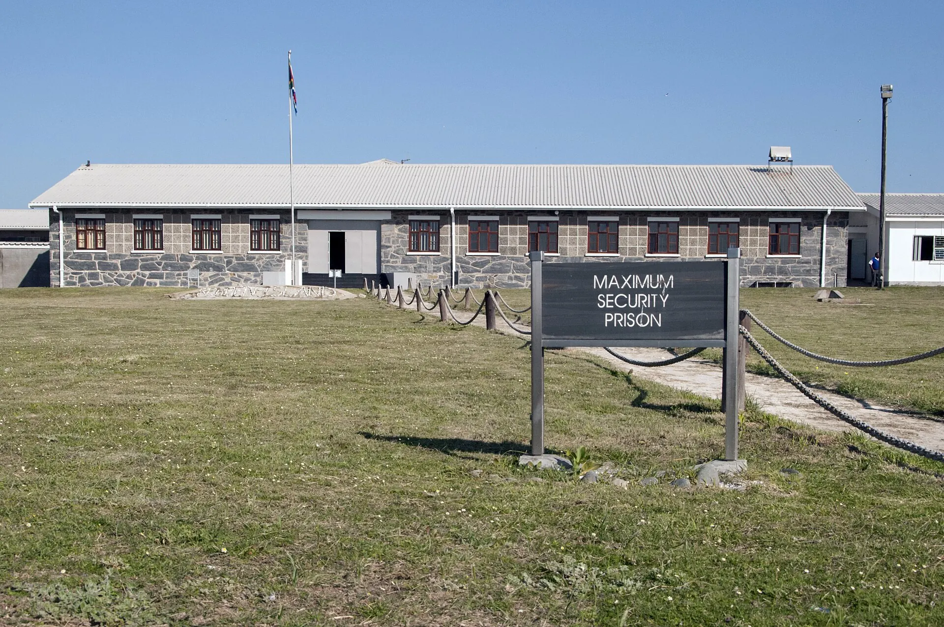 The maximum-security prison on Robben Island, Cape Town