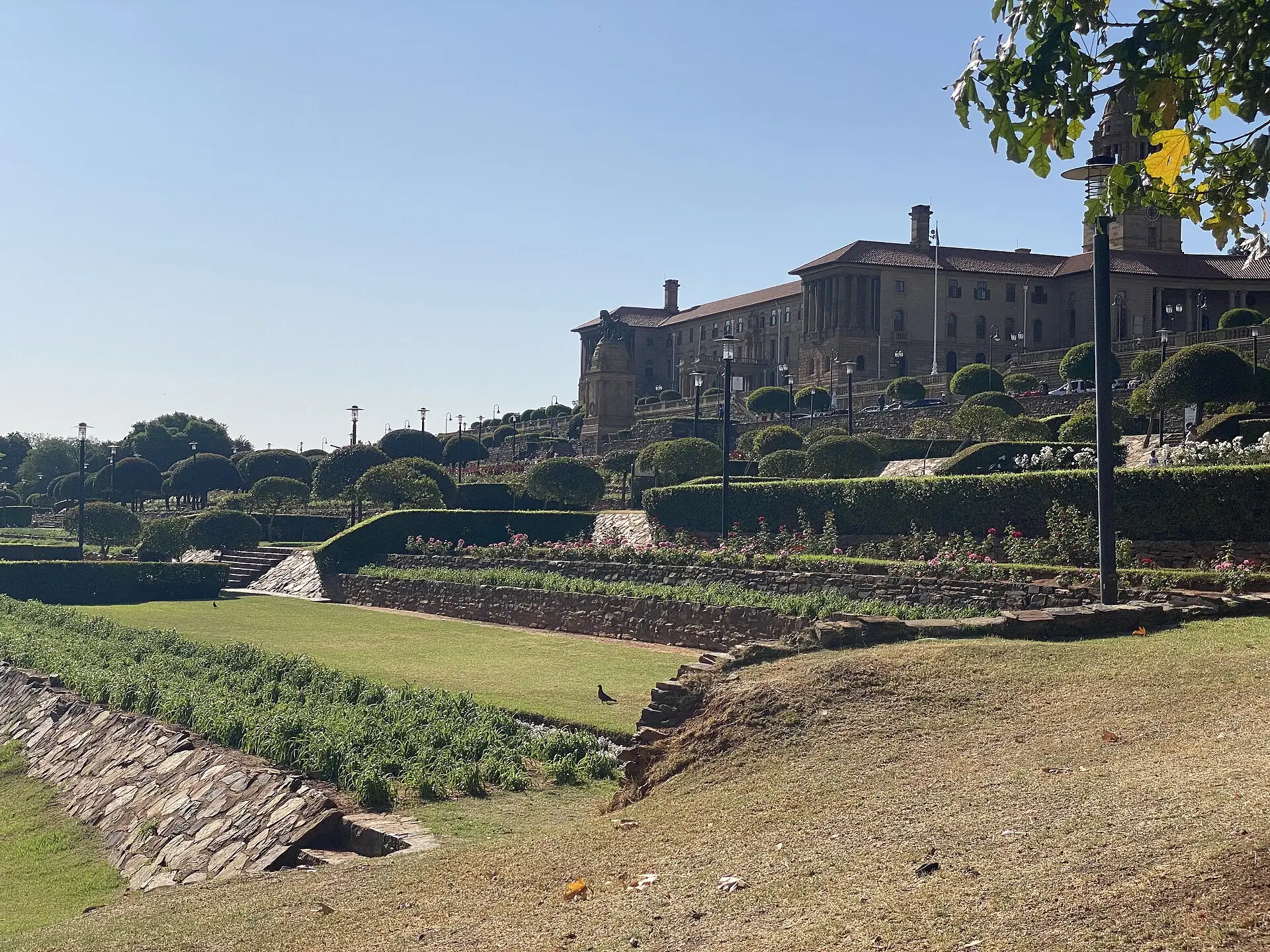 The Union Buildings and their terraced gardens in Pretoria